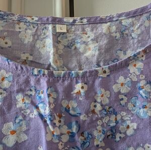 Casual Floral Purple Dress NWOT